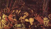 UCCELLO, Paolo The battle of San Romano the victory uber Bernardino della Carda oil painting artist